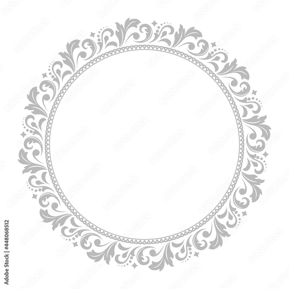 Decorative frame Elegant vector element for design in Eastern style, place for text. Floral gray and white border. Lace illustration for invitations and greeting cards Decorative frame Elegant vector element for design in Eastern style, place for text. Floral gray and white border. Lace illustration for invitations and greeting cards