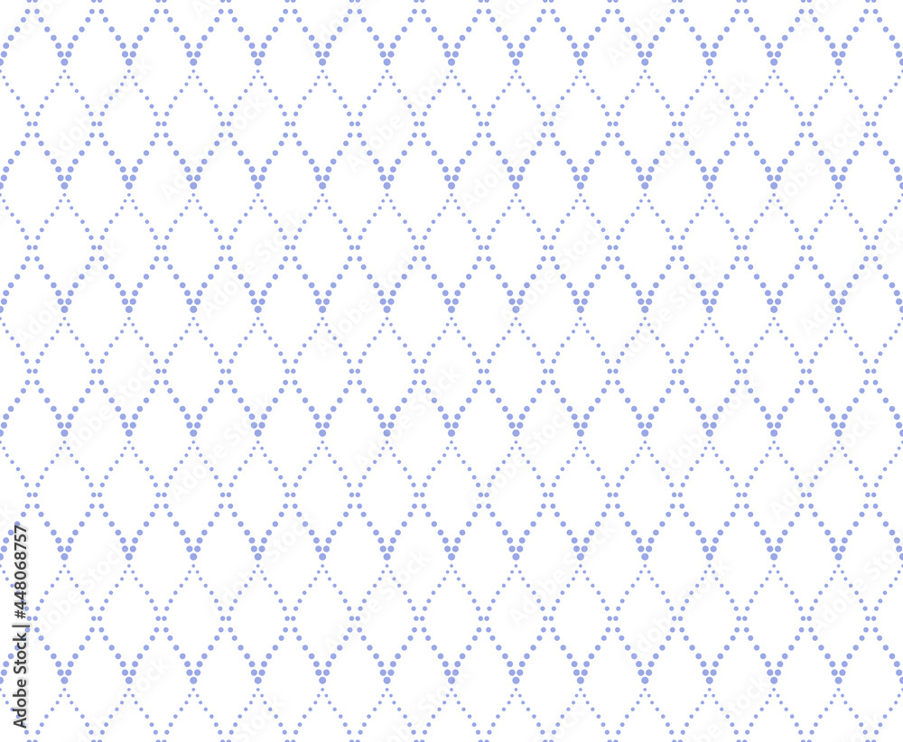 Naklejka premium The geometric pattern with wavy lines. Seamless vector background. White and blue texture. Simple lattice graphic design