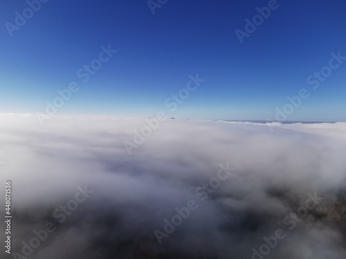 Über den Wolken auf dem Hochwald mit Lauscheblick (Zittauer Gebirge)