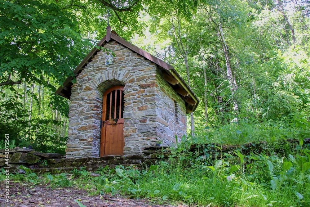 Resurrection of the history with new chapel in the place of lost village Paste at Sumava, Czech republic Resurrection of the history with new chapel in the place of lost village Paste at Sumava, Czech republic