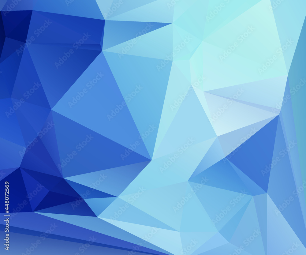 Obraz premium Blue Abstract Color Polygon Background Design, Abstract Geometric Origami Style With Gradient
