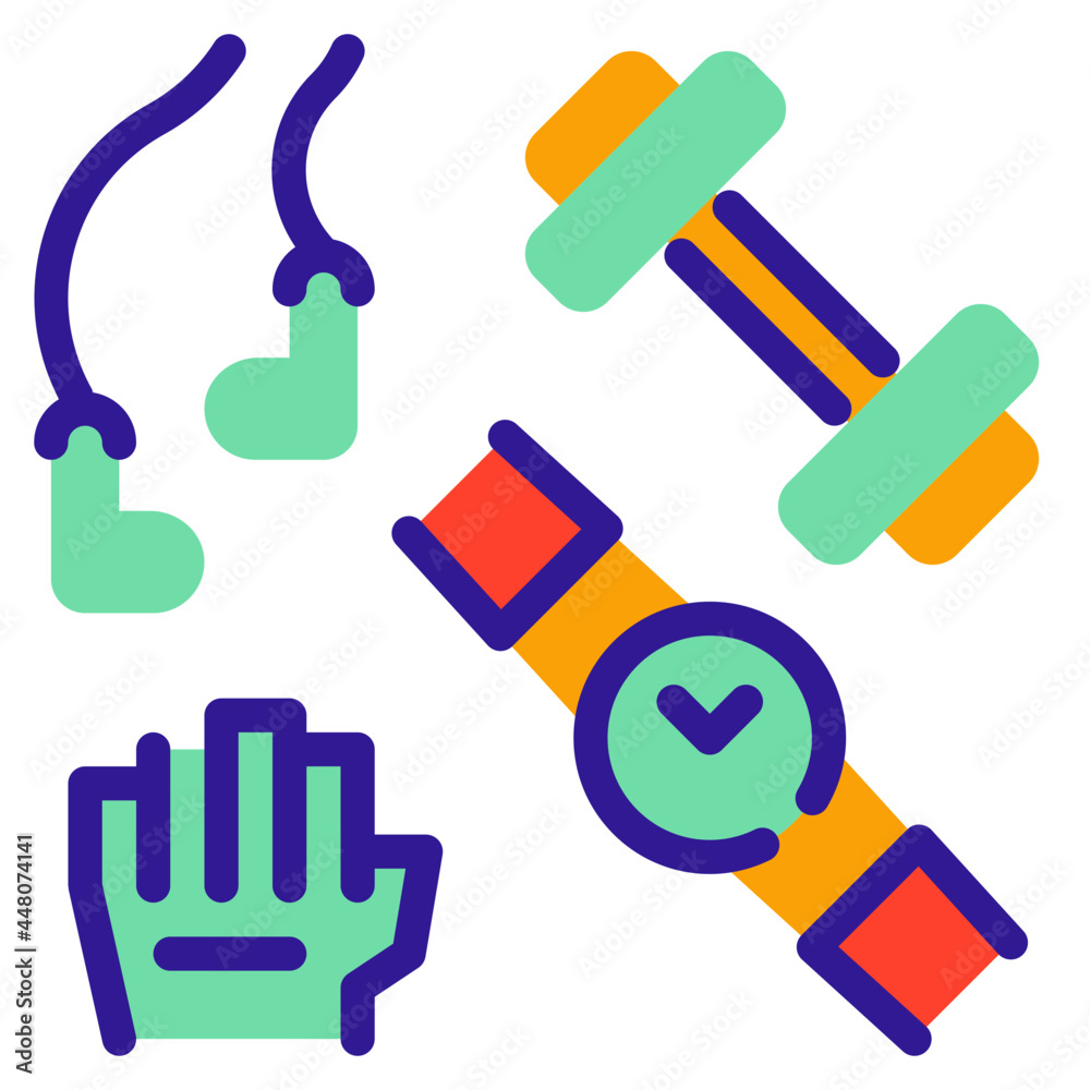 workout line icon workout line icon
