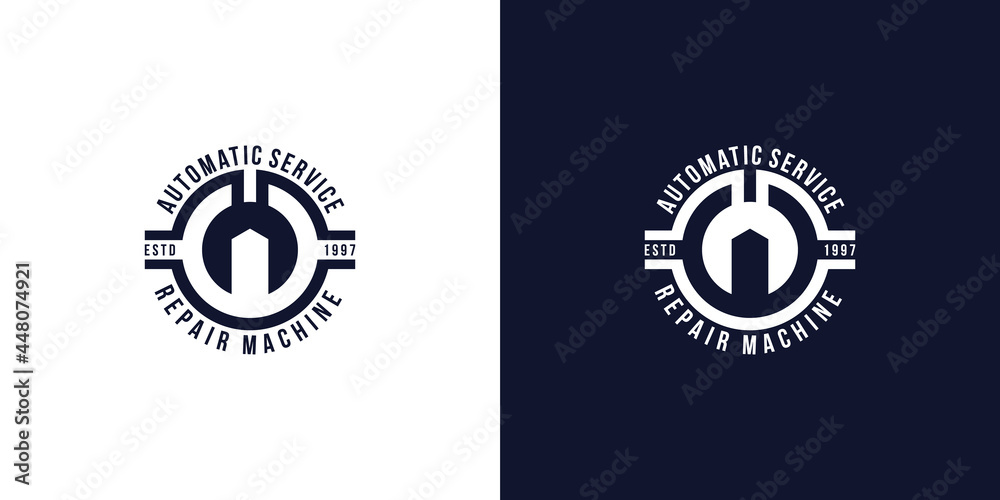 Fototapeta premium logo design inspiration. vintage mechanical equipment