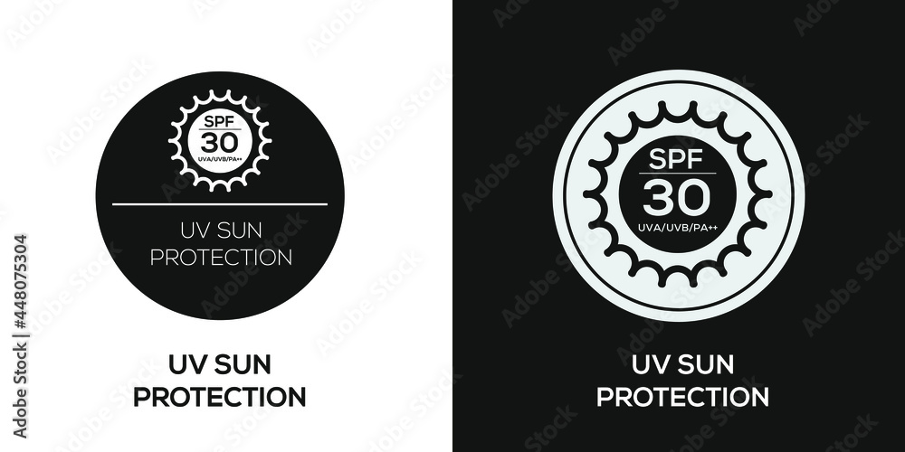 Creative (uv sun protection SPF 30) Icon ,Vector sign. Creative (uv sun protection SPF 30) Icon ,Vector sign.