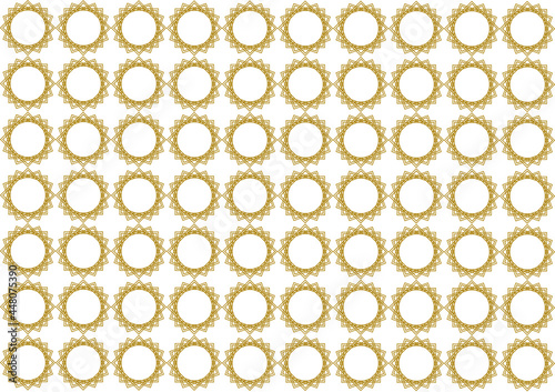 Arabic patern is a combination of dark brown and light brown