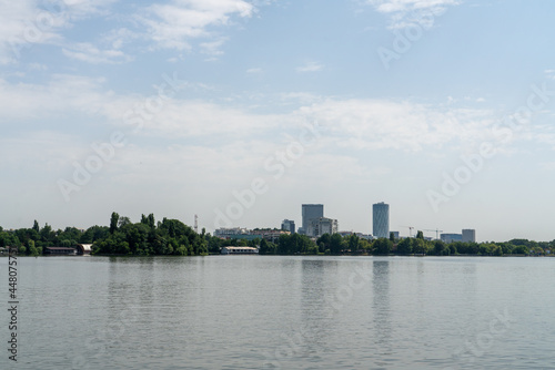 country skyline with river