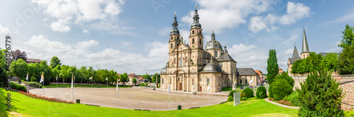 Domplatz mit Dom in Fulda, Hessen