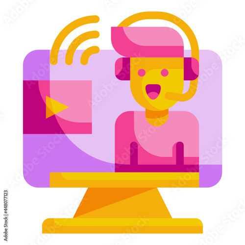 online flat icon