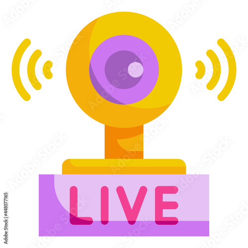 webcam flat icon