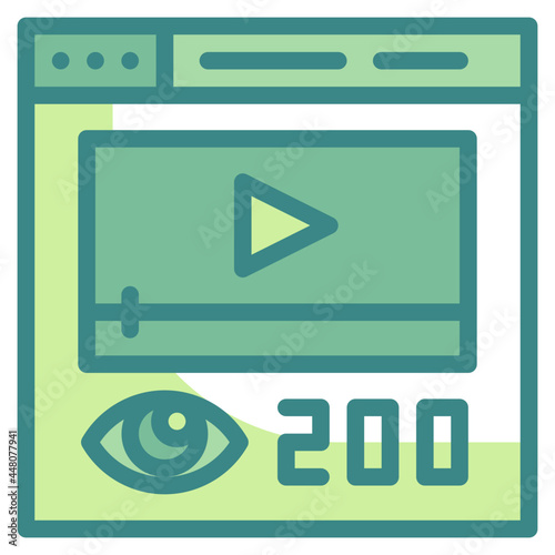 viewer blue line icon