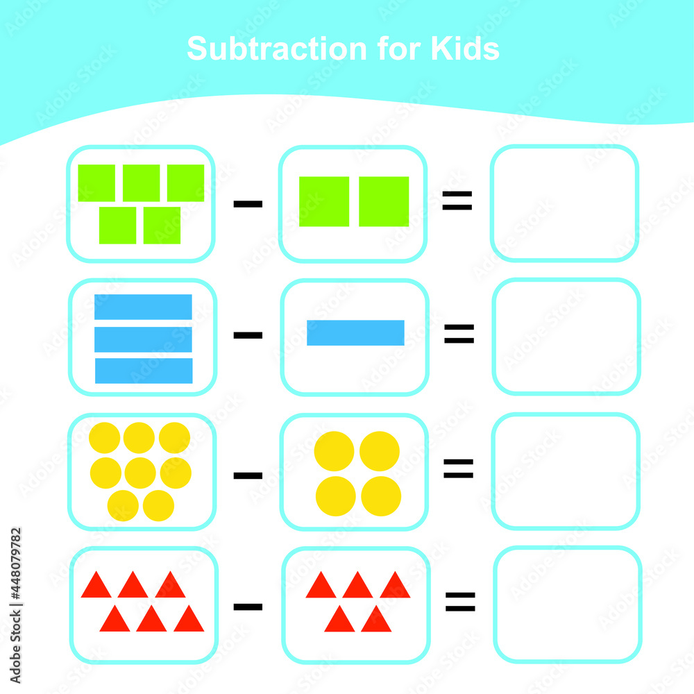 Counting Game for Preschool Children. Math Worksheet for Preschool. Geometric shapes theme. Educational printable math worksheet. Additional math for kids. Vector illustration. Counting Game for Preschool Children. Math Worksheet for Preschool. Geometric shapes theme. Educational printable math worksheet. Additional math for kids. Vector illustration.