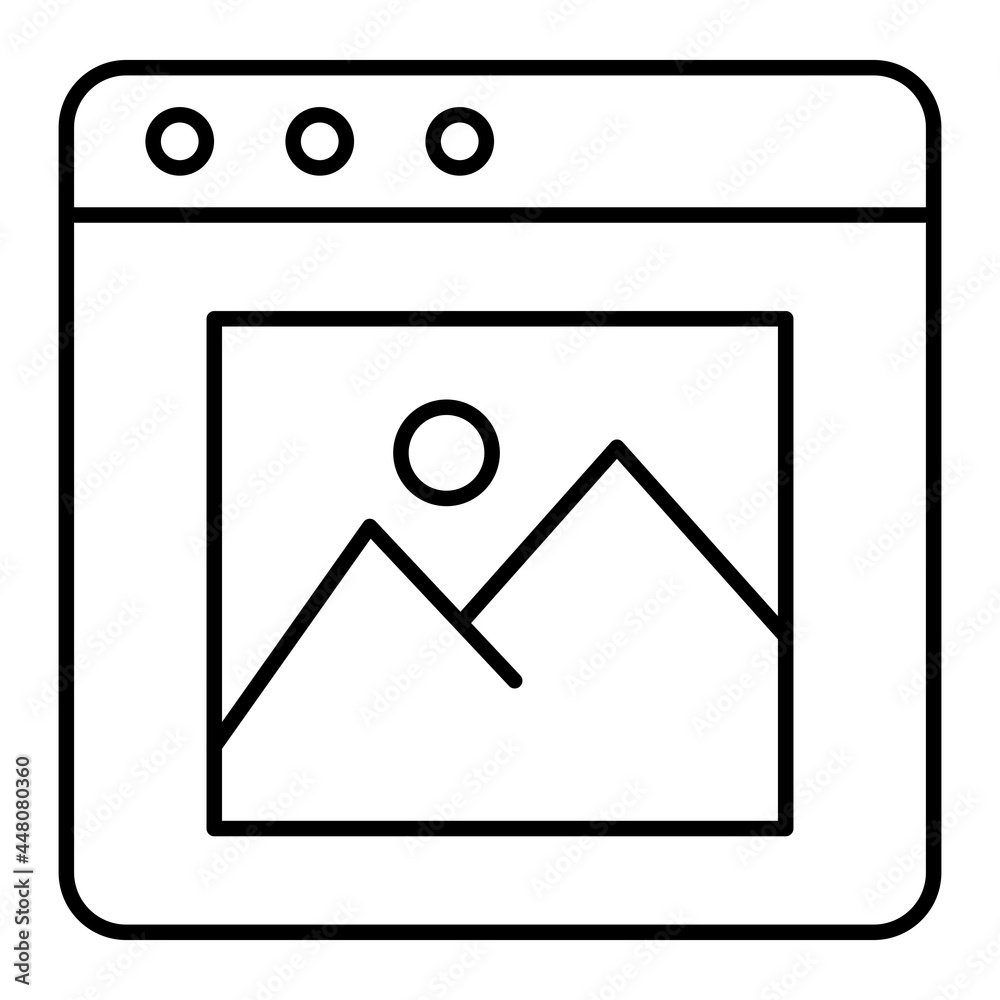 Vector Web Design Outline Icon Design Vector Web Design Outline Icon Design