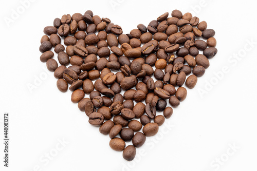 A Heart from Coffee beans