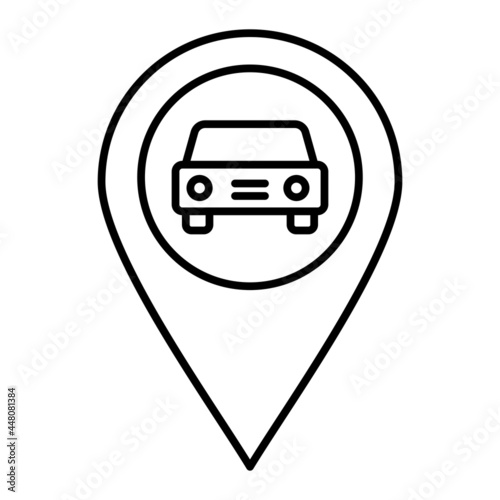 Free Download Vector Car Placeholder Outline Icon Design - GFXLoad