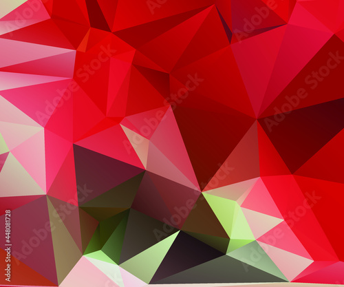 Red Abstract Color Polygon Background Design  Abstract Geometric Origami Style With Gradient