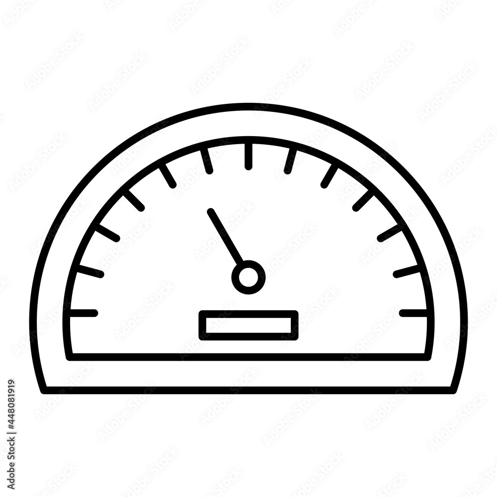 Vector Car Speed Outline Icon Design Vector Car Speed Outline Icon Design