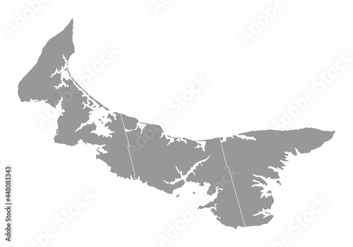 Prince Edward Island administrative map