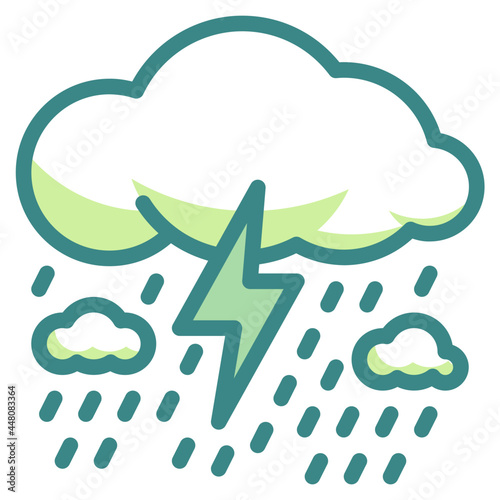 strom blue line icon