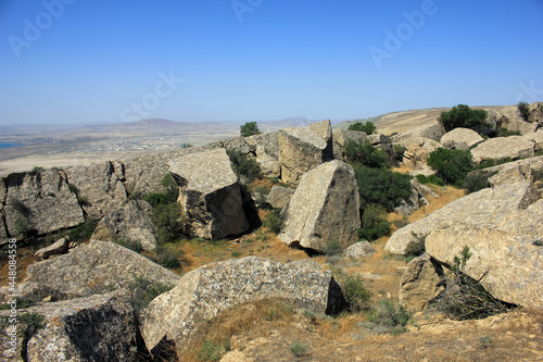 Granite boulders high in the mountains