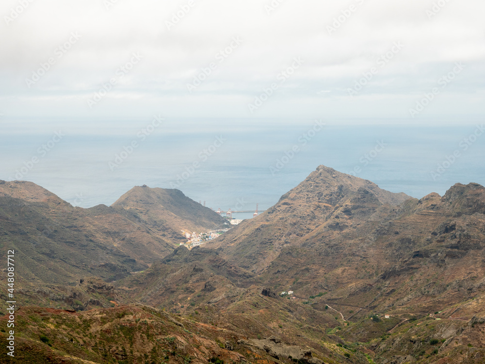 Tenerife Rural de Anaga Park Moist equatorial rainforests. Fog, rain, green wet forests.