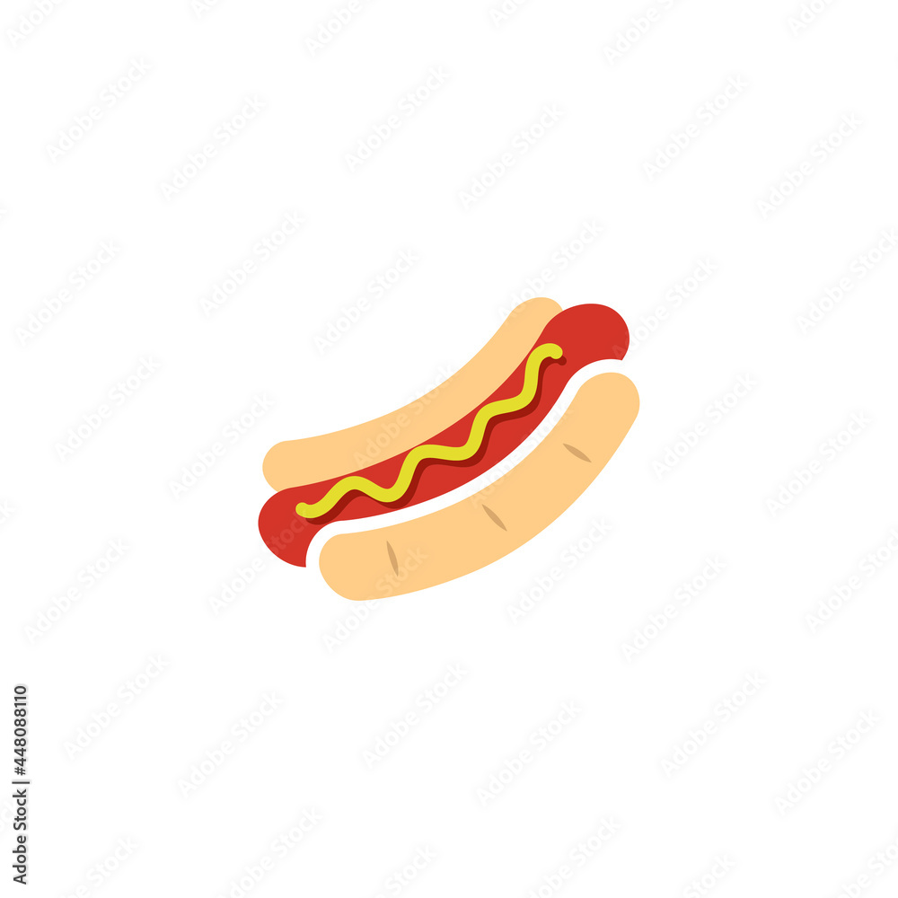 Hotdog icon design illustration Hotdog icon design illustration