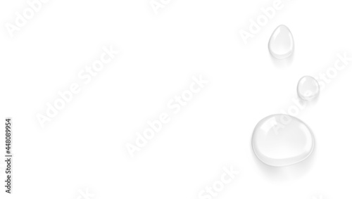 Micellar Water, Serum Or Essence Drops On White