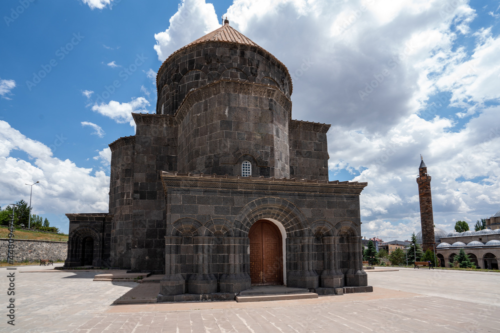Obraz premium Holy Apostles Church, old historical curch in east of Turkey, Kars. Travel destination concept.