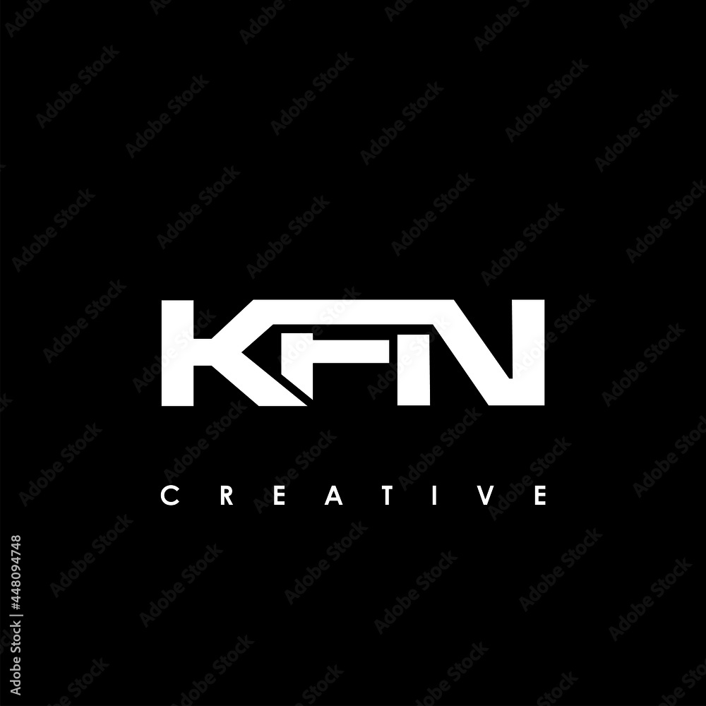 KFN Letter Initial Logo Design Template Vector Illustration KFN Letter Initial Logo Design Template Vector Illustration