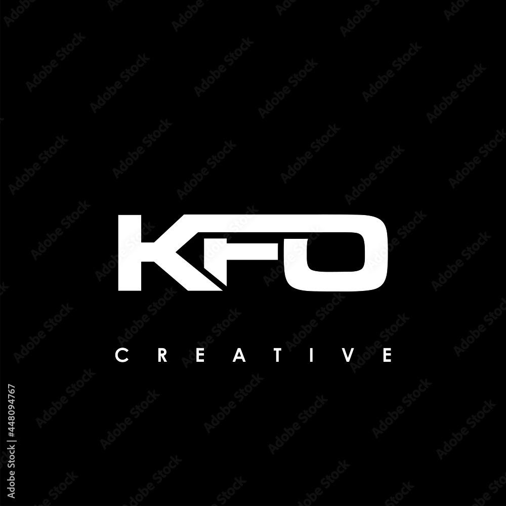 KFO Letter Initial Logo Design Template Vector Illustration KFO Letter Initial Logo Design Template Vector Illustration