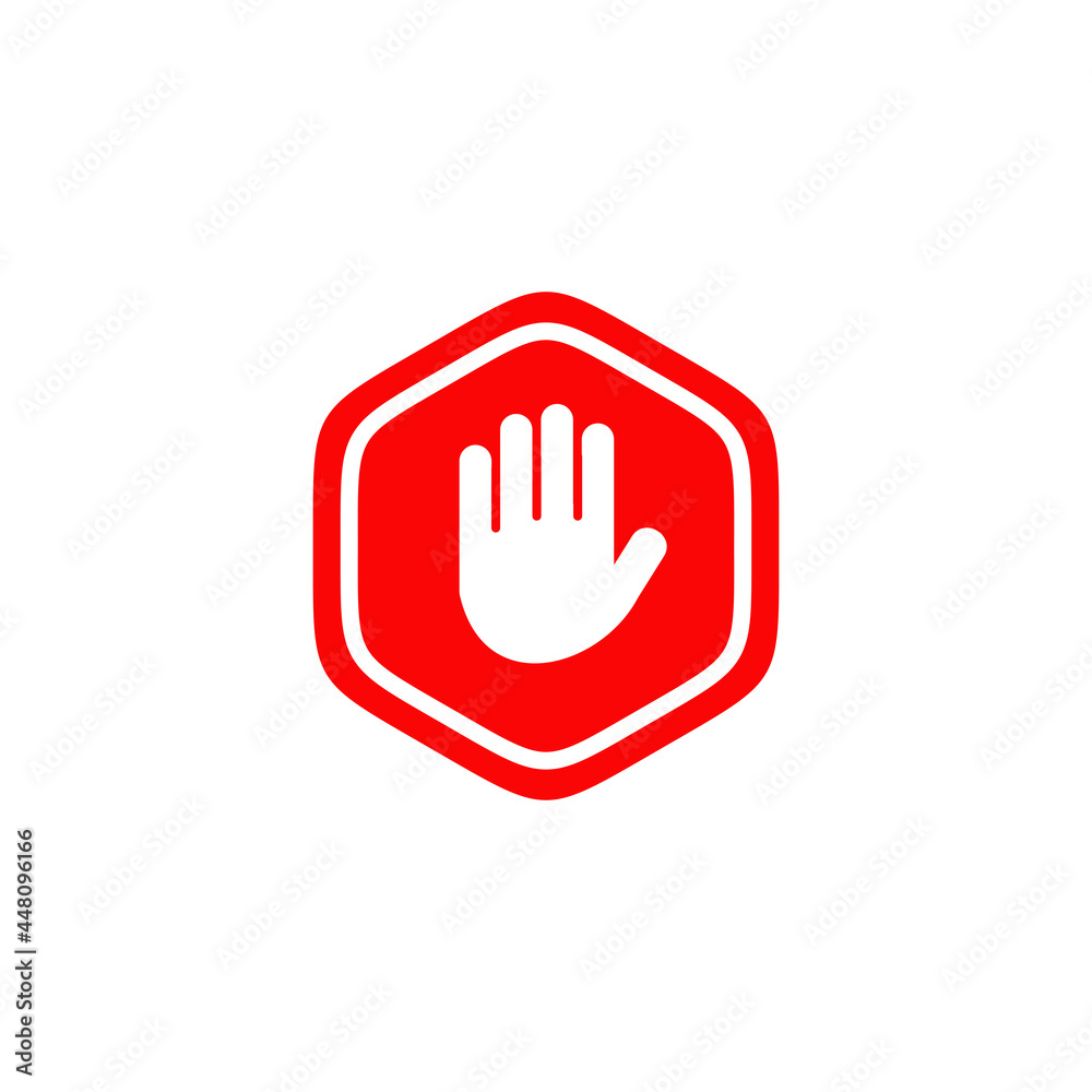 Stop sign logo design template Stop sign logo design template