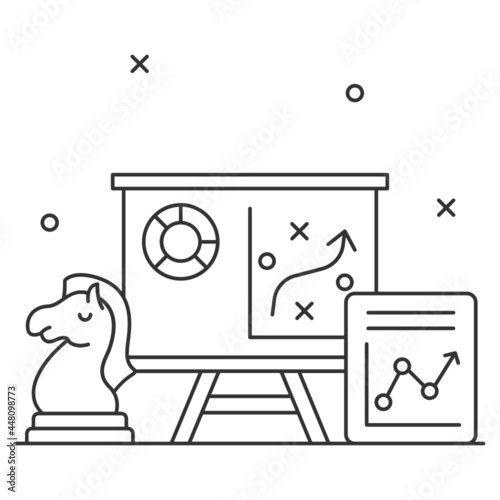 Industrial structure and profitability comparison Vector Icon Design, Business Strategy Symbol, Marketing plan Sign, administration and operational management Stock illustration,Strategic presentation