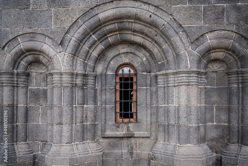 Beautiful architecture of an old historical curch Holy Apostles Church in east of Turkey, Kars. Travel destination concept.