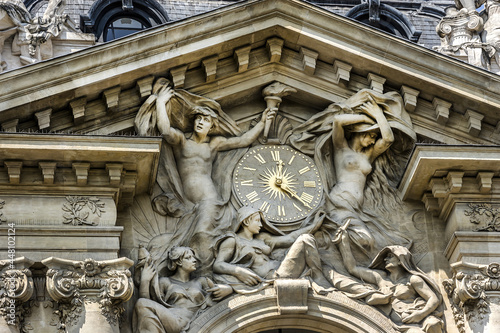 Photography Architectural details of Grand Palais des Champs-Elysees in Paris, France