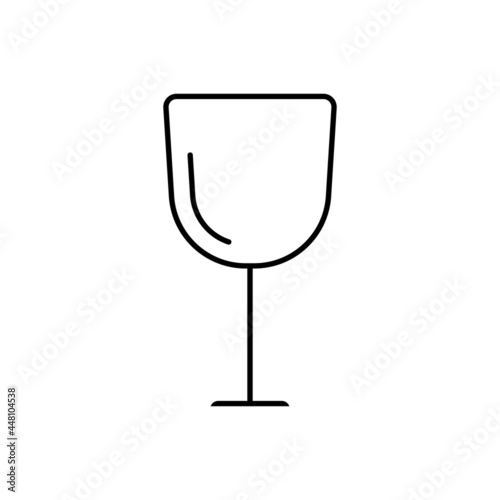 Wineglass icon vector set. alcoholic drink illustration sign collection. goblet symbol. Bar logo.