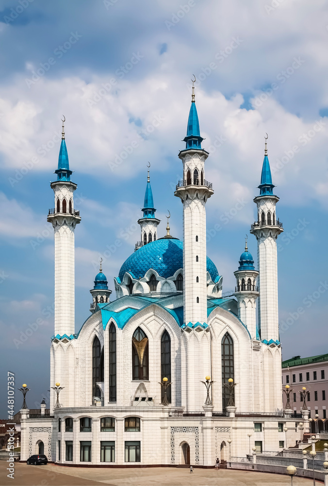 The Kul-Sharif Mosque on the territory of the Kazan Kremlin in Kazan. Republic of Tatarstan, Russia