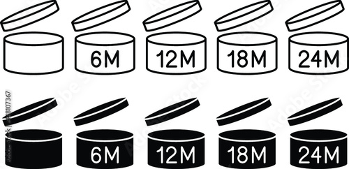 Shelf Life icon Clipart Set