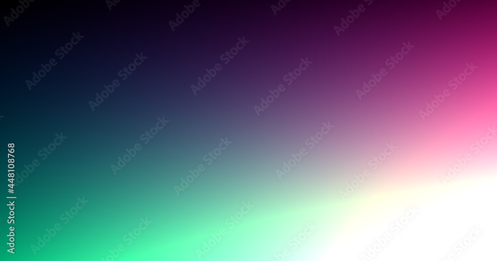 Abstract rectangle gradient background in blue, green, purple, pink, violet, white and black color