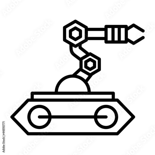 Manipulator Vector Line Icon Design