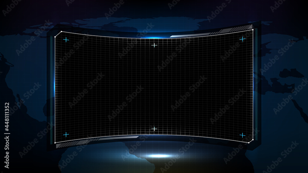 abstract futuristic background of blue and black technology sci fi ...
