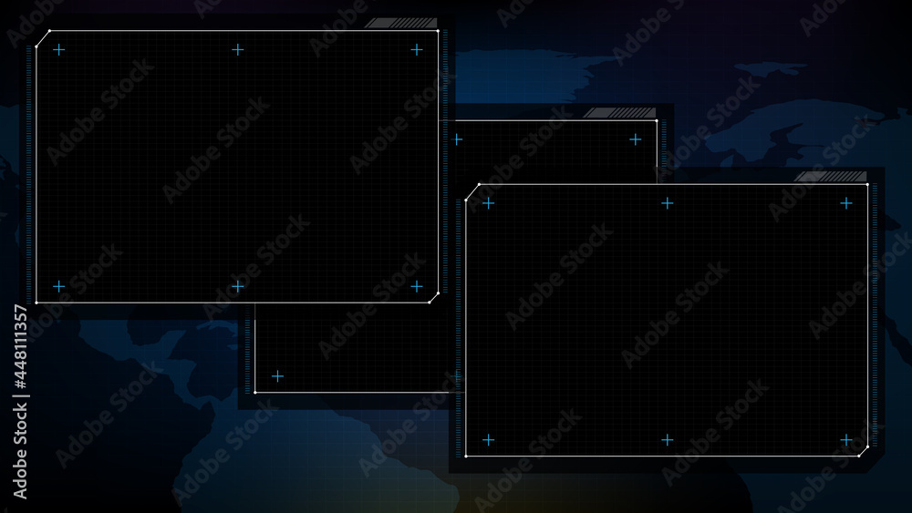 abstract futuristic background of blue and black technology sci fi ...