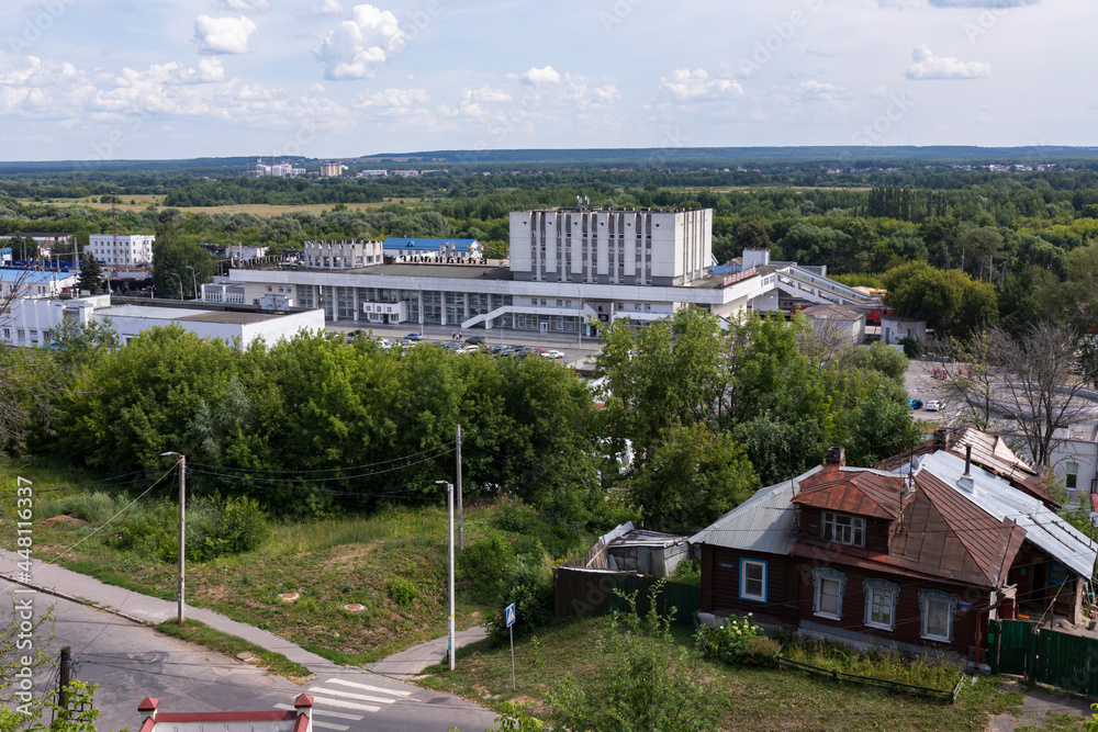 View of railway station building, Vladimir, Russia.