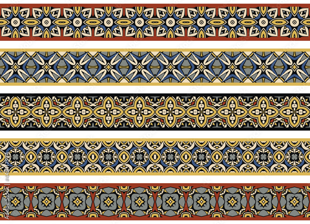 Seamless decorative borders