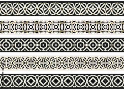 Seamless decorative borders