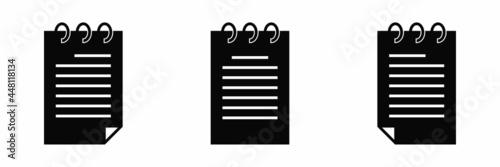 Document icon. File, paper icon vector illustration.