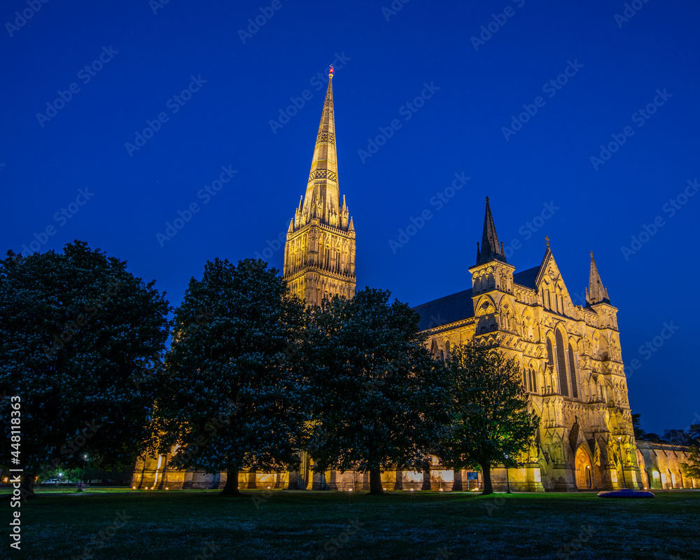 Salisbury Cathedral in Wiltshire, UK