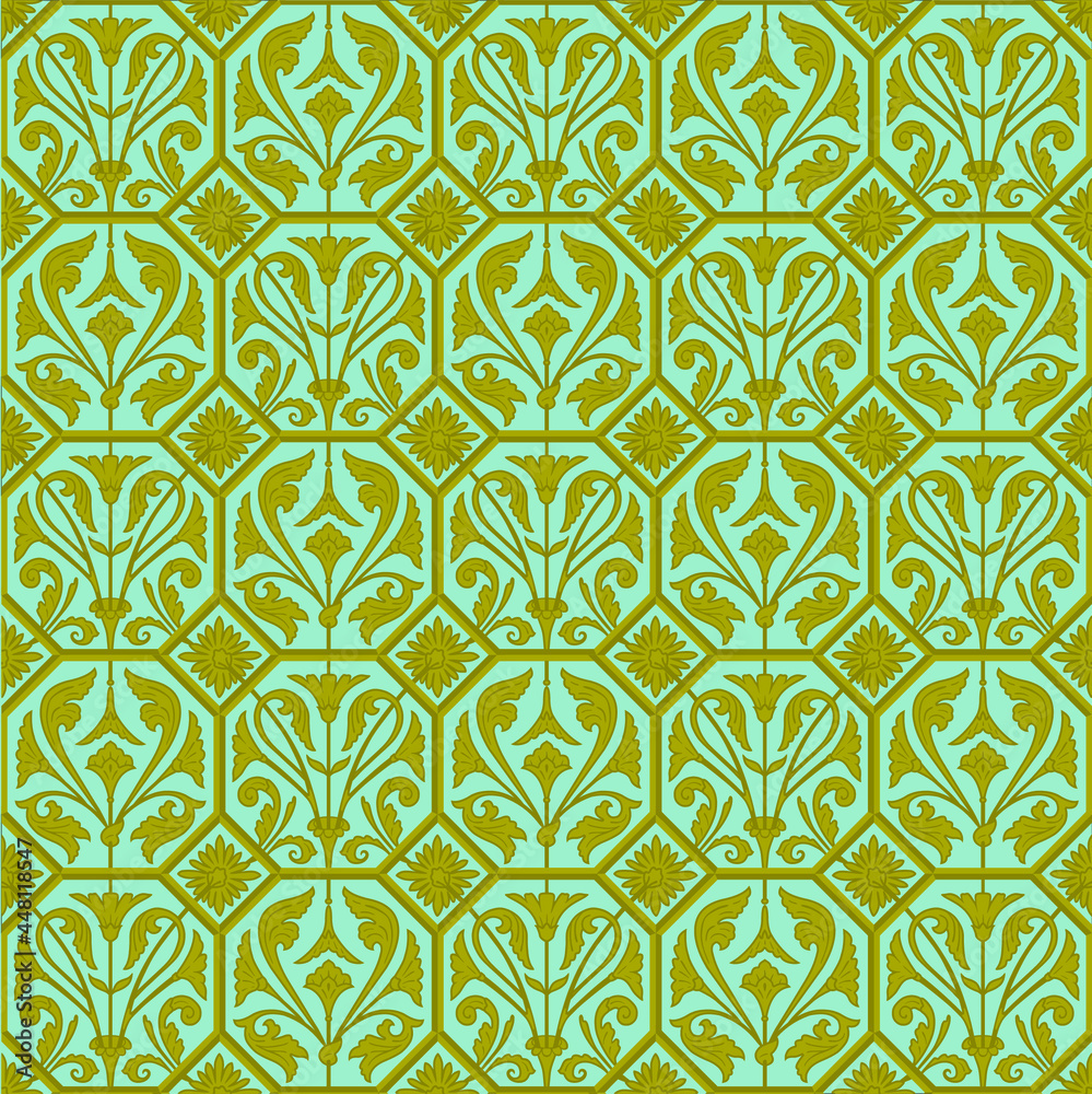 damask art nouveau floral gold turkish, seamless pattern damask art nouveau floral gold turkish, seamless pattern