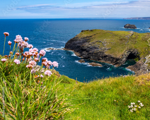 Beautiful View from Tintagel Castle in Cornwall, UK