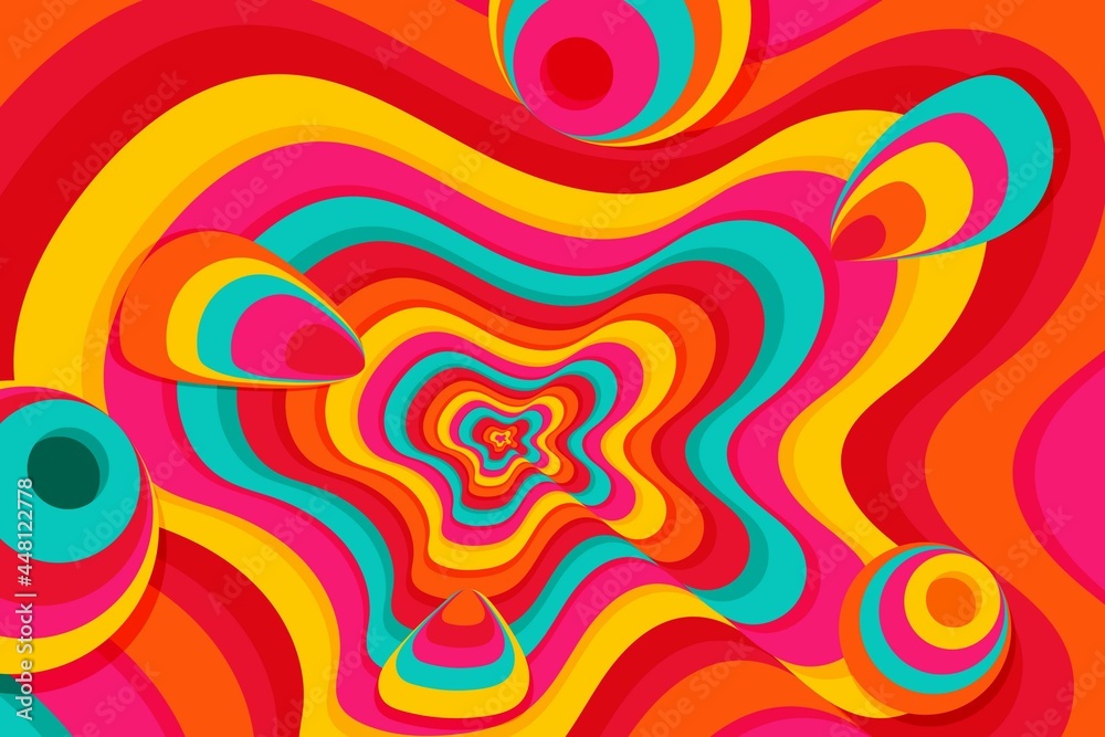 Psychedelic Groovy Background_3