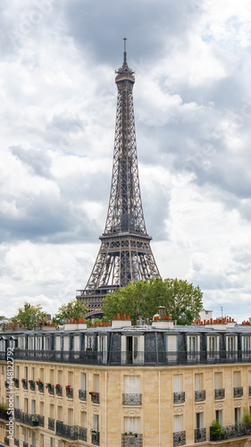 Paris, the Eiffel Tower, beautiful monument, and typical building
