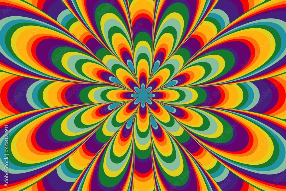 Psychedelic Groovy Background